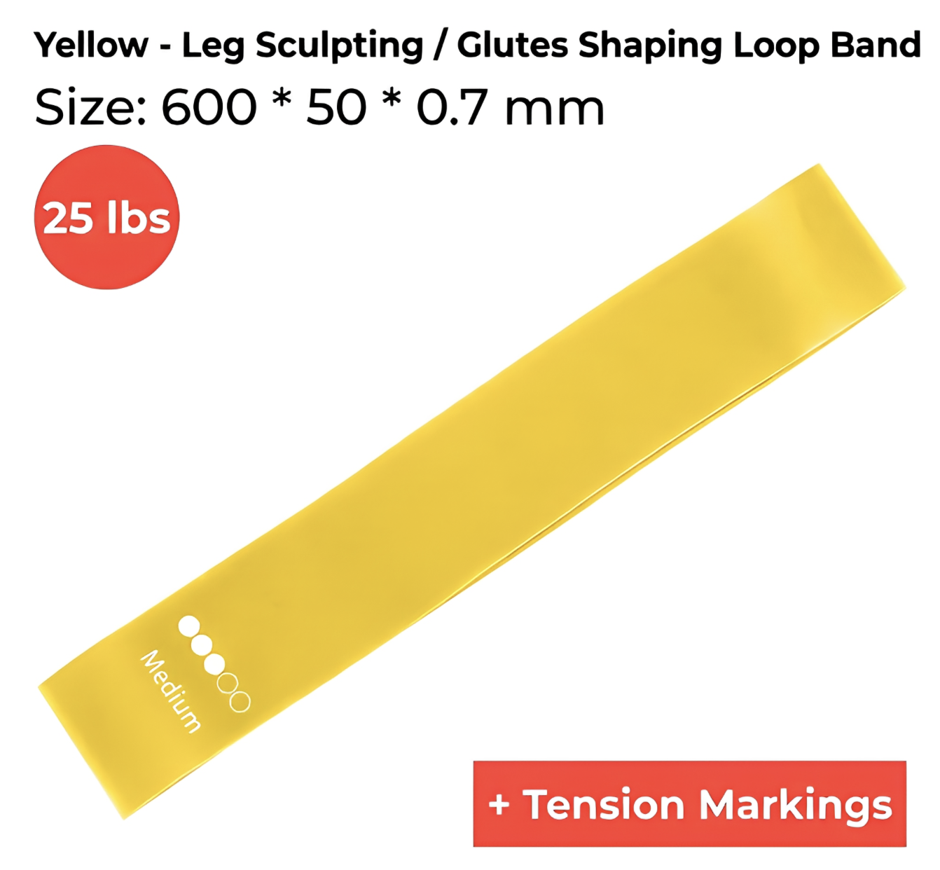 Jaune - Moyen / 25 lb