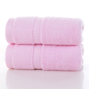 ผ้าขนหนูที่ทำจากเส้นใยไม้ไผ่นุ่มและดูดซับสีธรรมดา - Product Image 2