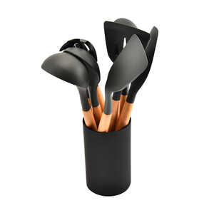 Cấp Thực Phẩm Không Độc Hại Nhà Giữ Phụ Kiện Silicone Bếp 8 Piece Silicone <span class=keywords><strong>Cookware</strong></span> Với Lưu Trữ Xô - Product Image 3