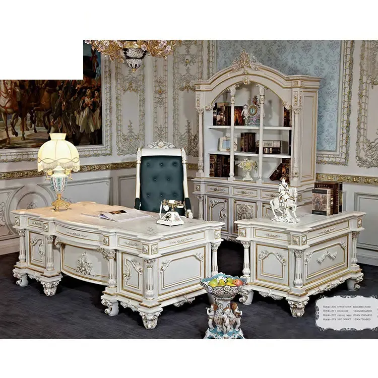 Kf Casa Royal Executive Office Table Ceo High End Classy Muebles de escritorio de oficina de lujo de madera