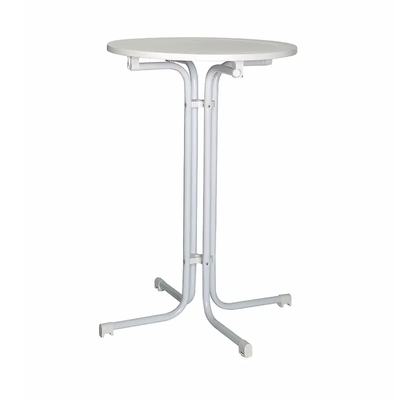 Offre Spéciale Usine Prix Ronde cocktail table pour Banquet De Mariage En Plein Air En Plastique Petite Table Pliante En Plein Air