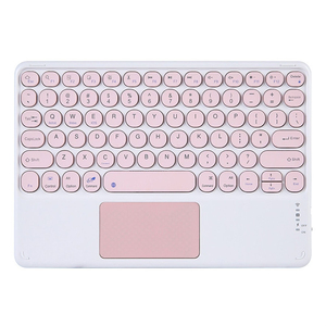 Hot Sales Multi-color 10 Inch Retro Round Keys Touchpad <strong>Bluetooth</strong> <strong>Keyboard</strong> for IPad Iphone Smartphone Tablet PC Smart TV - Product Image 2
