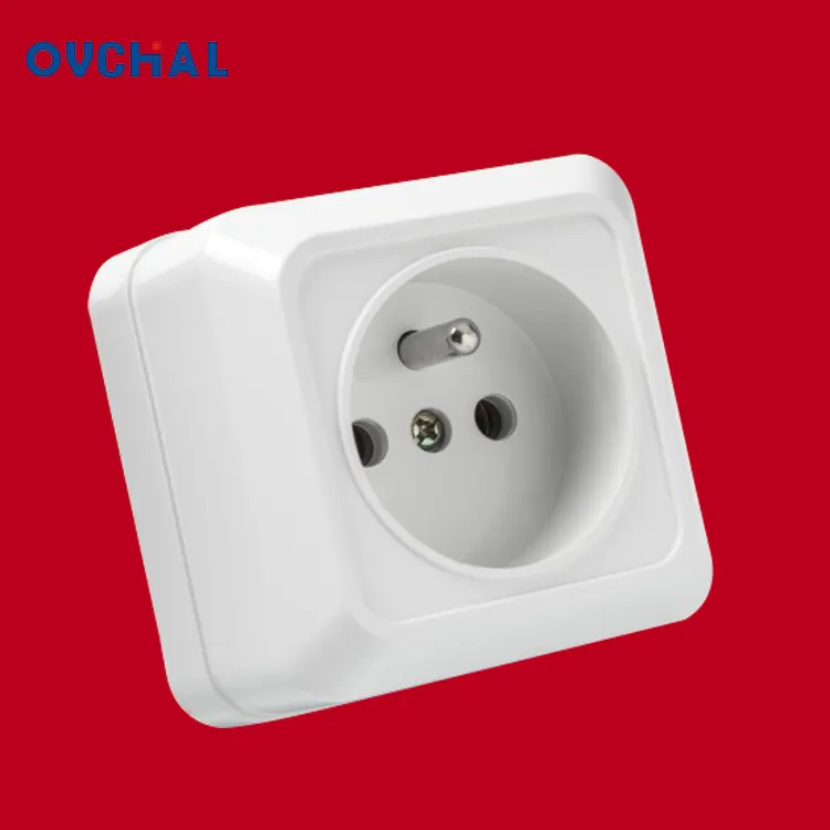 OUCHI Manufacturing Company 250V 16A French Electrical Wall Socket