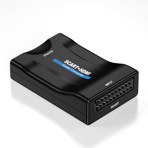 Convertidor HDMI a SCART Entrada HDMI Adaptador de salida SCART Video compuesto HD Audio estéreo 720p / 1080p Adaptador para HD DVD TV