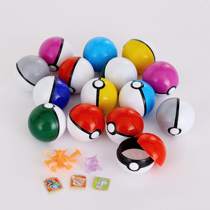 5cm PVC Pokemoned Ball with Pikachu Psyduck Eevee Figures Good Quality Japanese Cartoon Anime Toy for Kids <strong>Inside</strong> Gift - Product Image 2