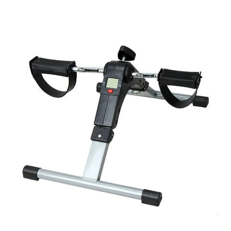 Pedal plegable portátil para ejercitar debajo de escritorio, Mini bicicleta de ejercicio con pantalla electrónica para piernas y brazos, entrenamiento