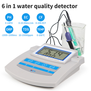 เครื่องตรวจจับ PHS-26C ดิจิตัล6อิน1เครื่องทดสอบคุณภาพน้ำแบบมัลติฟังก์ชันเครื่องมือทดสอบค่า pH สำหรับเพาะเลี้ยงสัตว์น้ำ