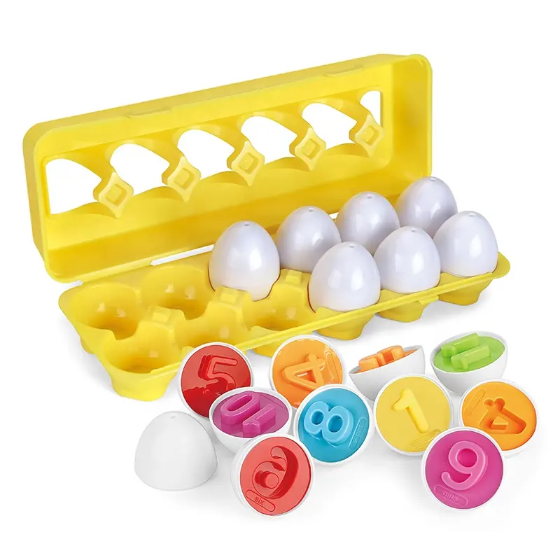 Okul öncesi şekiller meyve sebze dijital biliş eğitim eşleştirme yumurta oyuncak çocuklar için