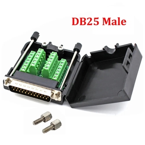 DB9 DB15 DB25连接器9 15 25针公母无焊料分接连接器COM RS232串行端口D-SUB端子插头适配器 - Product Image 2