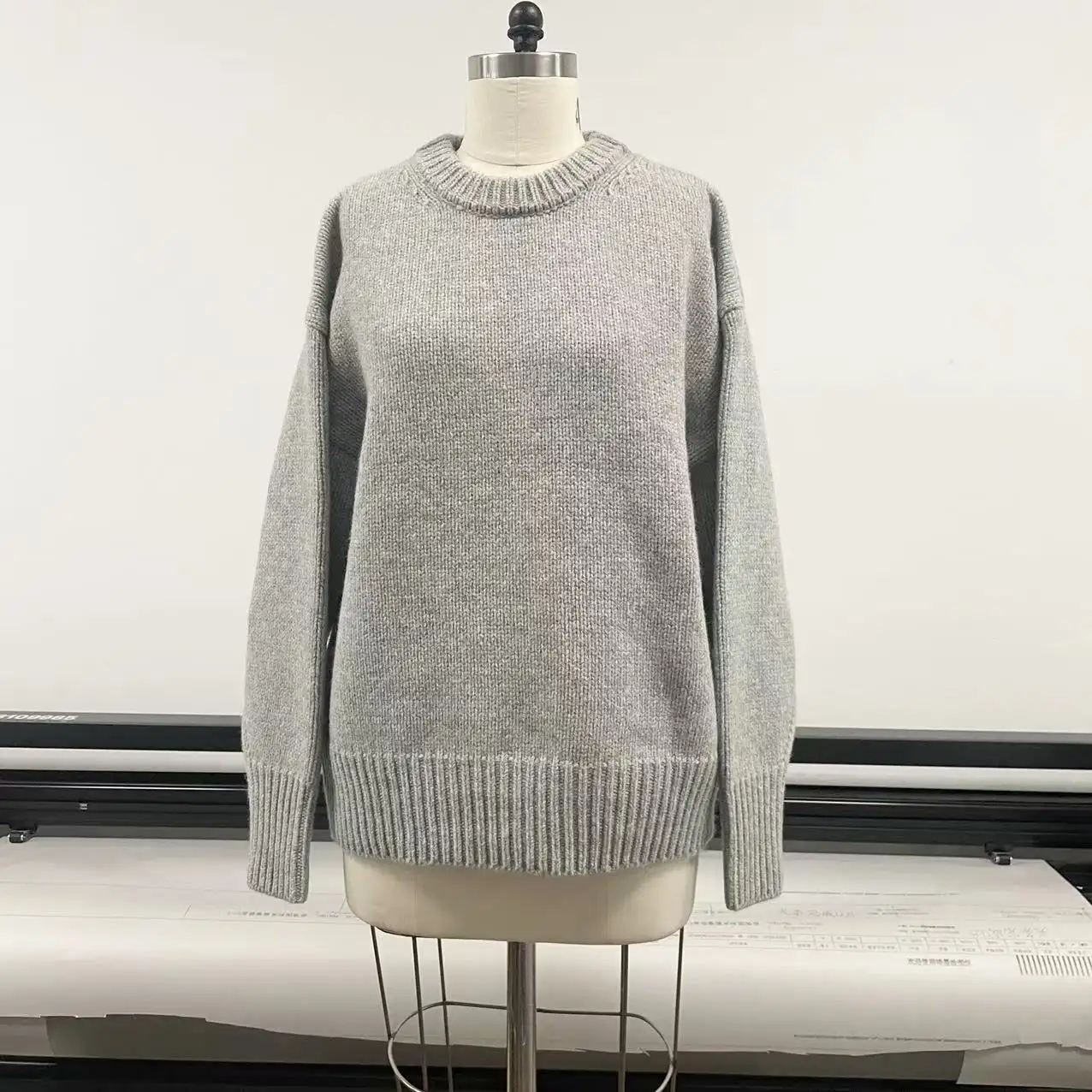 Mongolia Pullover O-cuello 100% Producto 100% Suéter de lana para mujeres Tricot Fabricante