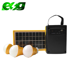 ESG мини портативный комплект солнечного освещения 9V3W светодиодные фонари для кемпинга для дома и отдыха на природе MPPT контроллер литий-ионный аккумулятор - Product Image 2