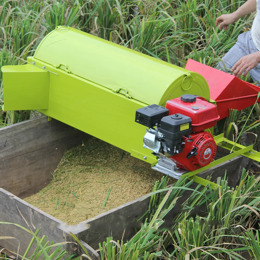 Ferme gros riz décortiqueuse paddy mini batteuse riz batteuse paddy batteuse riz batteuse