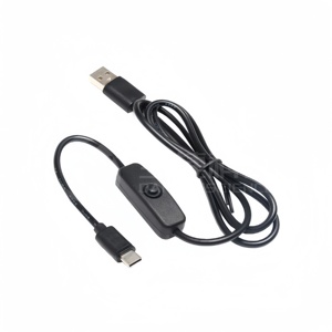 <strong>Raspberry</strong> <strong>Pi</strong> 4B <strong>Power</strong> Cable 5V3A <strong>Power</strong> Switch Cable USB Type-c Interface with Switch <strong>Power</strong> Cable - Product Image 2