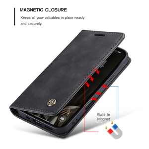 适用于iPhone 16 15 14 13 12 11 Pro XS Max X XR 8 7 6 Plus SE后盖外壳013复古哑光防震翻盖皮革手机外壳 - Product Image 2