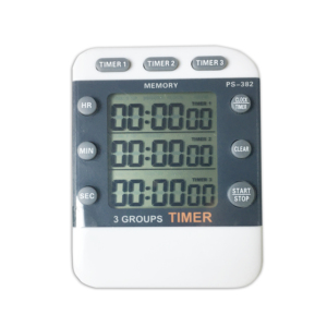 Interruttore di controllo a pulsante piccolo portatile alimentatore allarme digitale a 3 canali ricorda il cronometro elettronico manuale con Timer per il conto alla rovescia - Product Image 4