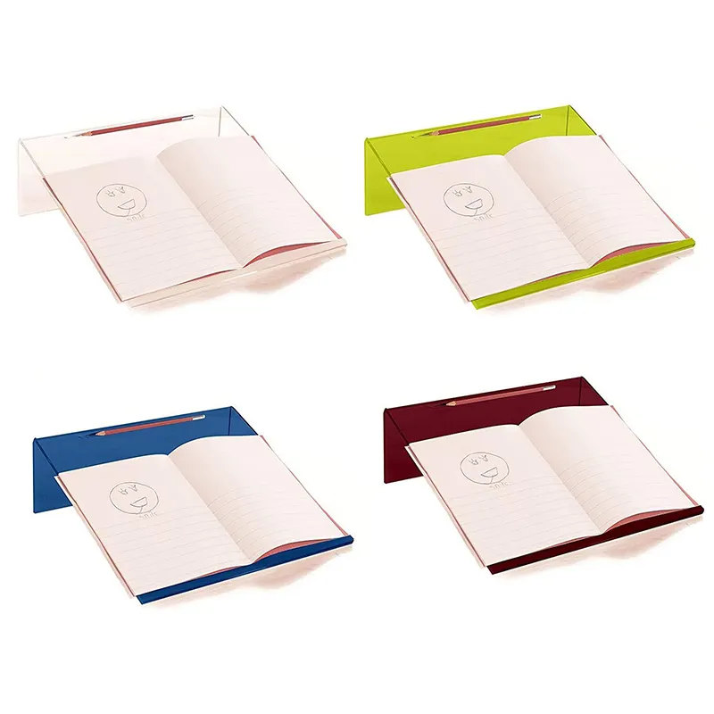 Support de tableau de peinture incliné de conception claire support d'étagère de lecture Portable bloc-notes acrylique pour ordinateur portable