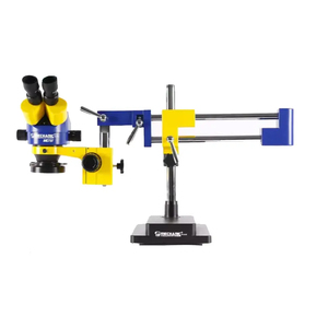 Microscopio Trinocular Mecánico, Microscopio Digital Estéreo con Zoom Continuo, 7X-45X, Brazo Doblado, PCB, Chip IC, Soldadura de Joyería - Product Image 1