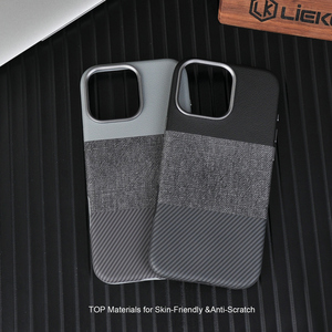 LIEKO yüksek kalite üç ton manyetik deri iPhone için kılıf 16/16 Pro/16 Pro Max şık iş tasarım zıt renkler