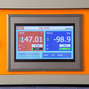 Equipamento secagem nitrogênio vácuo aço inoxidável automatizado