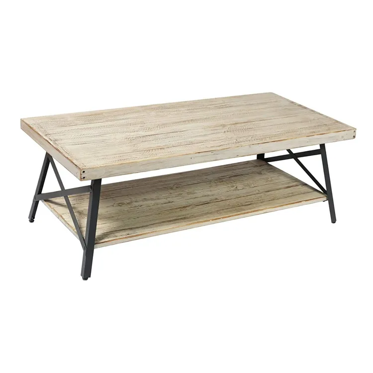 Mesa auxiliar minimalista de madera para sala de estar, muebles pequeños de centro, precio bajo