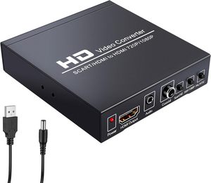<strong>HDMI</strong>/<strong>Scart</strong> to <strong>HDMI</strong>+Coaxial Converter with 3.5mm Interface,Automatically Detect RGB(50/60Hz), Composite Video(NTSC/PAL)