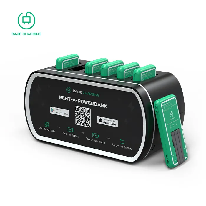 Mobiele Telefoon Batterij Oplader Gedeeld Powerbank Station Verhuur Laadstation Power Banken Met Quick Opladen