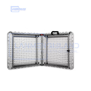 最受欢迎的折叠活动桌4英尺可调高度桌活动派对长方形桌 - Product Image 4