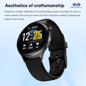 1,43 ''Großbild-Smartwatch mit BT-Anruf Herzfrequenz-Schlaf-Minispiele Mehrere Sport modi Smartwatch für Mobiltelefone - Product Image 2
