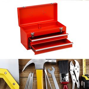 热卖专业多用途工具箱铁工具储物盒带抽屉组织器 - Product Image 1