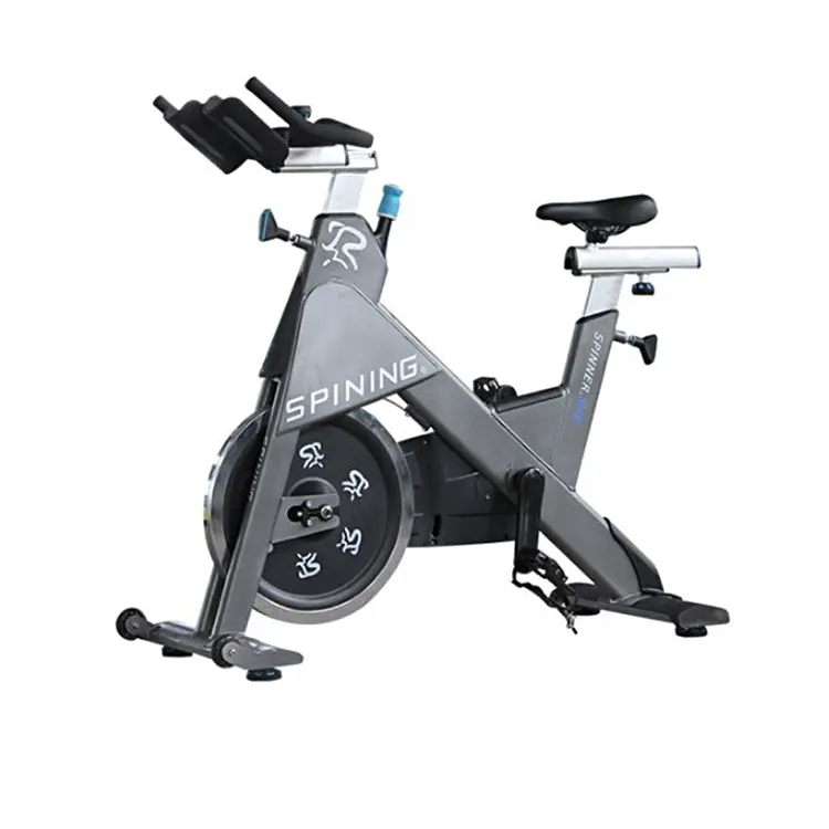 Bicicleta deportiva de gimnasio comercial con transmisión por correa 18kg volante bicicleta giratoria ciclo interior cardio ejercicio ajuste bicicleta giratoria