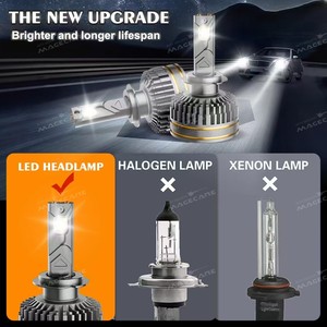 หลอดไฟหน้ารถยนต์ LED ชิป4675ดวงสำหรับ IP67รถยนต์30000lm N6 881 HB3 9005พร้อมระบบไฟส่องสว่างอัตโนมัติแบบ Canbus - Product Image 4
