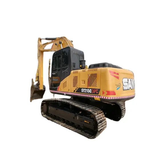 The most classic Chinese famous brand model SY215C excavating equipment with Hydraulic system intelligent cab