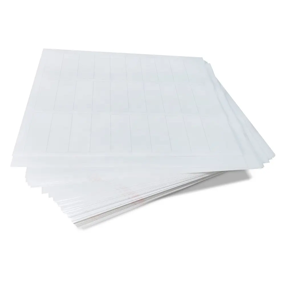 Precio de la impresora láser 8,5 "x 5,5" la mitad de la hoja A4 carta etiquetas adhesivas papel de etiqueta de inyección de tinta etiquetas térmicas etiqueta de envío