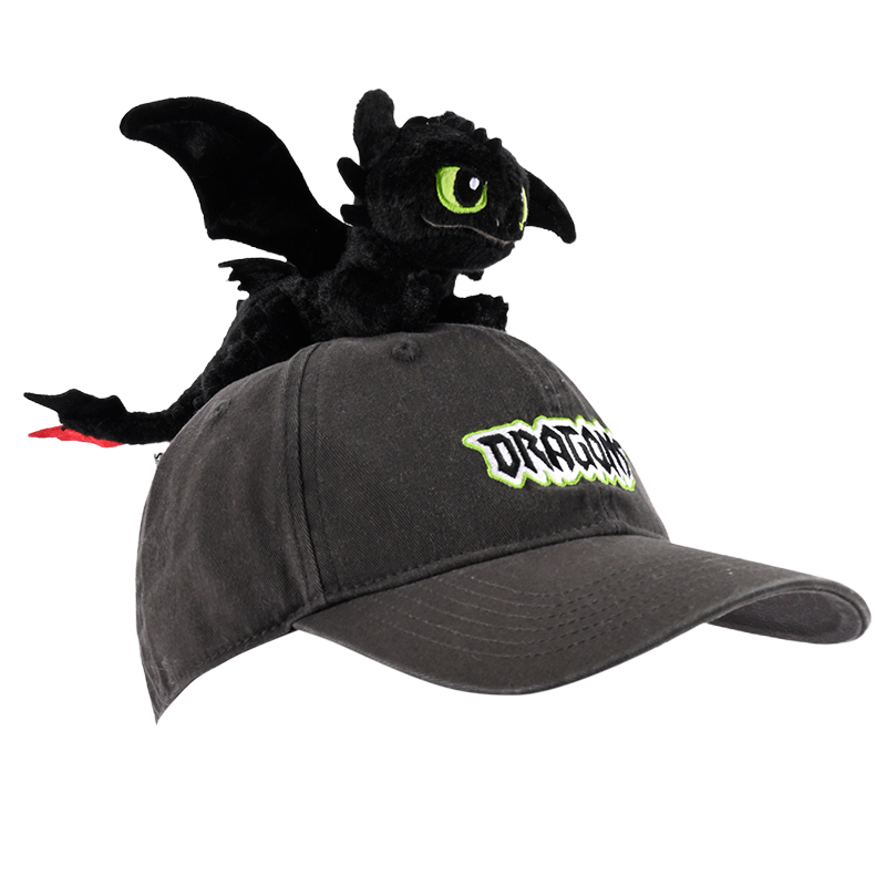 Casquette à visière gris froid "Night Fury"