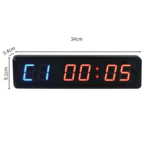 1.8 pollici per interni 6 cifre blu rosso Display LED palestra intervalli di allenamento per il Fitness Timer con telecomando - Product Image 3