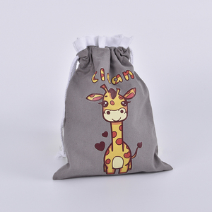 Custom Organic Cotton <strong>Draw</strong> <strong>String</strong> <strong>Bags</strong> Small Lightweight Eco-Friendly Packaging with Letter <strong>Pattern</strong> - Product Image 2