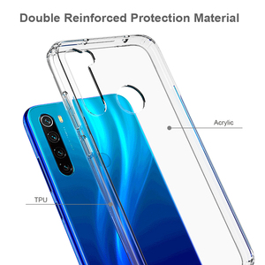 Hibrid PC arka kapak kılıf Redmi için not 8 hava yastığı koruyucu Anti-Scratch telefon kılıfı kapak - Product Image 2
