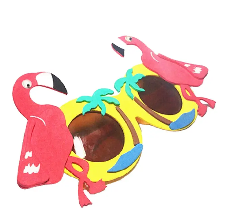 Máscara de olho de eva colorida personalizada, design fofo para crianças