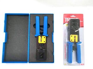 Ağ kablosu sıkma aracı RJ45 ve RJ11 RJ12 çoklu Usepass ile kristal kafa EZ sıkma aracı