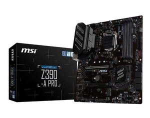 MSI Z390-A PROインテル第8世代および第9世代LGA1151 DP CFX M.2 USB 3.1 Gen 2 DDR4 ATXマザーボードゲーム - Product Image 1