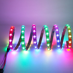 Hızlı kargo 5V WS2812B Led şerit işık 30Leds/m IP20 RGB piksel programlanabilir sihirli adresli LED ışık şerit WS2812B - Product Image 4
