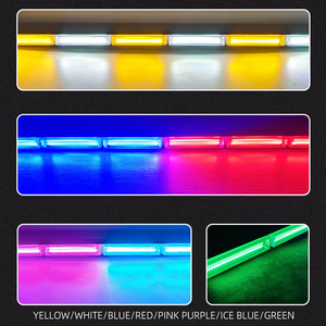 New 12V 24V COB Red Blue Amber <span class=keywords><strong>LED</strong></span> nhấp nháy ánh sáng khẩn cấp Bar 17 Flash mô hình cho xe offroad Pickup tín hiệu cảnh báo đèn - Product Image 3