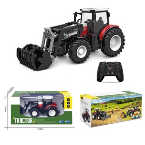 HW yüksek kaliteli 6 kanal 2.4G uzaktan kumanda 1:24 rc iş makinesi model çiftlik kamyonu uzaktan buldozer çocuklar için - Product Image 1