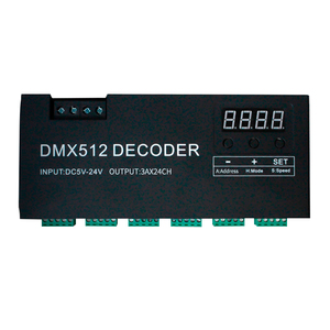 Factory Direct RGBW Digital Control Signals Decoder <strong>Dmx</strong> 24ch <strong>PWM</strong> <strong>Controller</strong> Dmx512 <strong>Controller</strong> for <strong>Led</strong> Light Strip