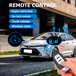 Funciones completas PKE sistema de arranque y parada del motor PKE sistema de arranque de botón pulsador sin llave alarma de coche con llave inteligente con arrancador de motor remoto - Product Image 5