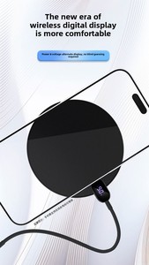 Özel Model 15W hızlı kablosuz şarj yeni LED tasarım Apple iphone PD için uyumlu tip-c 9V/2A dijital ekran - Product Image 2