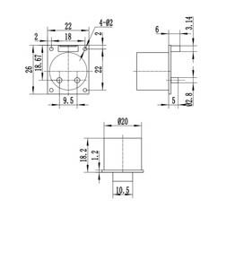 Módulo Sensor de gas ozono ZE14 O3, detección de concentración de 0-100 ppm para gabinetes de desinfección - Product Image 3