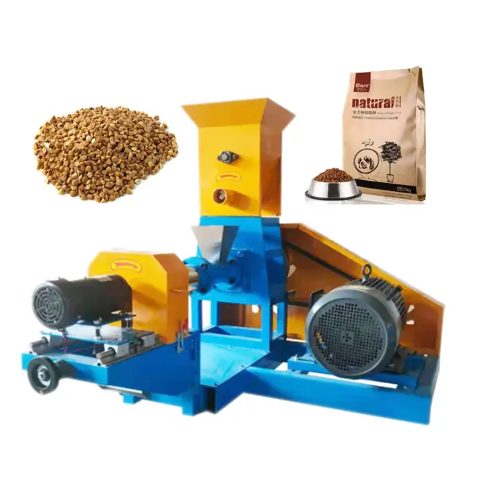 Línea de producción de alimentos para gatos, máquina extrusora de pellet de comida para perros secos, de Sudáfrica