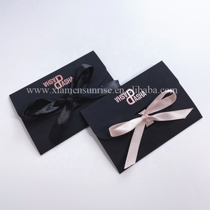 Sobres de papel con impresión de diseño personalizado de lujo, Sobres de papel abierto con lazo de cuerda kraft con cinta - Product Image 6