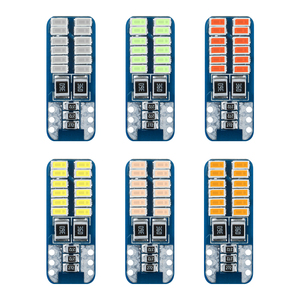 Kaidengzhe หลอดไฟ LED 24 3014smd T10 W5W สำหรับรถยนต์, หลอดไฟพลังงานสูงจาก CANbus แสงไฟเหนือศีรษะ - Product Image 4